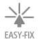 • Sistema de pestañas Easy Fix. • Sistema de pestañas Easy Fix.